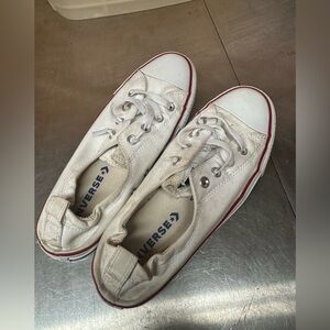 White Converse Sneakers 8.5